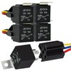 Kalmaegee 5 Pack Relay 12V 40A, 5 Pin Relay SPDT with Sockets and Wiring Harness Relay Switch Kits for Car Truck Motorcycle Boat