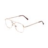 Calabria 8151 Mens 50mm Metal Aviator Reading Glasses Gold Full Lens Power +1.50
