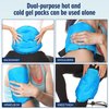 Neck Stretcher & Gel Pack for Pain Relief, Cervical Traction Device Pillow with Hot Cold Compress, Reusable Ice Pack Wrap for Neck, Shoulder, Knee, Back, Hand Injuries, Swelling, Bruises, Sprains