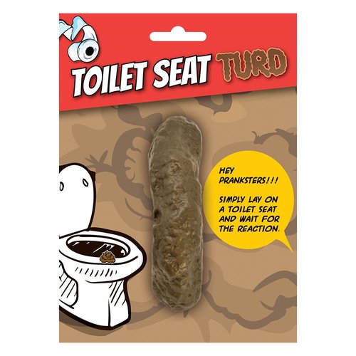 Fake Poo, Toilet Seat Turd, Secret Santa Joke/novelty/gift/prank
