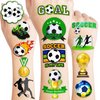 8 Sheets (96PCS) Soccer Tattoos Sports Theme Birthday Party Decorations Supplies Favors Decor Stickers for Kids Girls Boys Gifts Classroom School Prizes Rewards