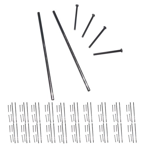 20 Set 1/64 Scale Wheels Modified Hollow Shaft & Mushroom Nails Suitable for 1 64 Scale Diecast Cars DIY Tires (Each Set Contains 2 Hollow Shafts and 4 Mushroom Nails) (0.7in/18mm)