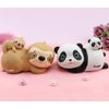 FUYU Cute Cartoon Animal Panda Sloth Piggy Bank Money Box Decoration