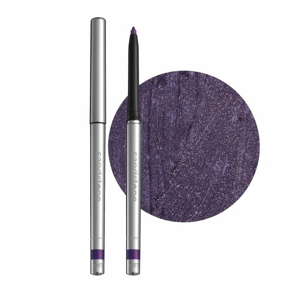 Sandstone Scandinavia Hypoallergenic Waterproof Eyeliner (Purple Space) - Fragrance Free Metallic Purple Eye liner - Vegan and Cruelty Free Eye Pencil - Eyeliner Pencil for Sensitive Eyes