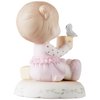 Precious Moments Growing in Grace Age 2 | Brunette Girl Bisque Porcelain Figurine | Birthday Gift | Birthday Collection | Room Decor & Gifts | Hand-Painted