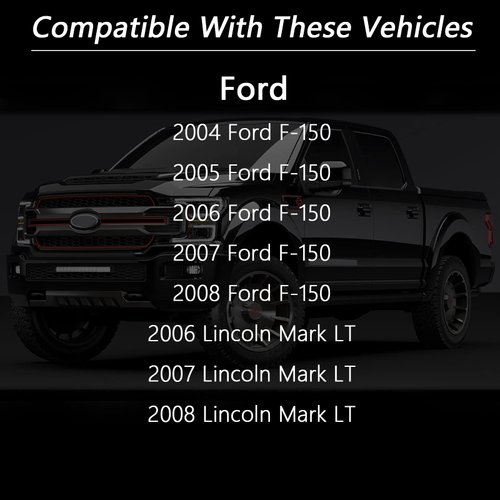 Gas tank door,gas door replacement 4L3Z-99405A26-EAA 4L3Z99405A26EAA Compatible with 2004-2008 Ford F-150,2006-2008 Lincoln Mark LT Style side fuel tank door,Fender Bed-Fuel Door Gas Cap Hatch