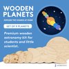 Solar System Model of Planets, Pack of 5 Sets of 9 DIY Wooden Crafts to Paint for Outer Space Classroom Decorations or Science Party, by Woodpeckers