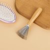 Hair Brush Cleaner, Portable and Mini Hairbrush Cleaner Tool Metal Wire Rake and Ergonomic Wooden Handle Comb Cleaning Brush for Removing Hair Dust Home and Salon Use