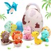 11 Pieces Dinosaur Stuffed Animal Small Dino Plush Toy and Egg Bag Set Stuffed Dinosaur Cute Stuffed Animals Plush Toys Soft Dinosaur Stuff Animals for Birthday Dinosaur Themed Party Decorations