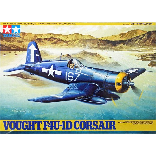 TAMIYA 1/48 Vought F4U1D Corsair TAM61061 Plastic Models Airplane 1/48