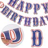 Baseball Birthday Party Decorations, Navy Blue Baseball Happy Birthday Backdrop Themed Garland Bunting Indoor&Outdoor Birthday Party Supplies for Sport Lover