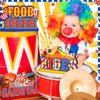 Quzzil 6 Pcs Circus Carnival Party Decorations Carnival Centerpieces for Tables Circus Theme Party Decorations Wooden Carnival Centerpieces for Cake Toppers Birthday Party Favors Supplies