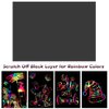 BESTING 52 Pcs Rainbow Scratch Paper Art Set 8.3" x 11.02" Black Scratch Off Big Size Art Book Crafts Kit Ideal for Kids DIY Party Favors Game Activities Birthday and Christmas Gifts (SP862)