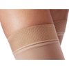 JOBST Relief Thigh High 15-20 mmHg Compression Stockings, Open Toe with Silicone Dot Band, Small, Beige