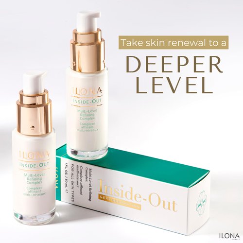ILONA Inside-Out | NextGen Multi-Level Refining Complex | Exfoliating & Smoothing Facial Lotion | Low pH | Aloe Vera & 10% Glycolic Acid | 1.0 oz