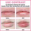 QIUFSSE Korean Clear Lip Oil Gloss for Women,Ultra-Hydrating Lip Glow Oil with Chili Extract，Nourishing Lip Oil Tinted,Lip Plumping Booster,Fuller Lips Instantly - 02 Baby Pink