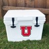 University of Utah Sticker U of Utes Vinyl Decal Laptop Water Bottle Car Scrapbook Sticker (IND 5)