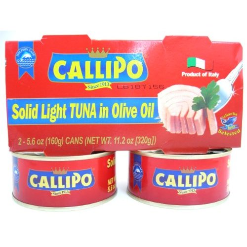 Italian Canned Tuna in Olive Oil Callipo 5.6 Oz (Pack of 2)