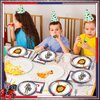 chiazllta 96 Piece Medieval Party Decorations Castle Birthday Paper Plates and Napkins Knights Party Birthday Supplies Favors for Boys and Girls, Medieval Party Decor Serves 24