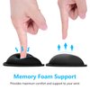 DAPESUOM Mouse Wrist Rest, Ergonomic Memory Foam Mouse Wrist Support, Leather Hand Rest Pad Cushion for Gaming, Office, Computer, Laptop, Wireless Mouse, Men, Women, Pain Relief & Easy Typing,Black