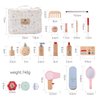 Promise Babe Wooden Makeup Toys Set, Dress-Up Toddler Makeup Kit Pretend for Kids, 2 in 1 Fake Makeup for 3 Years +