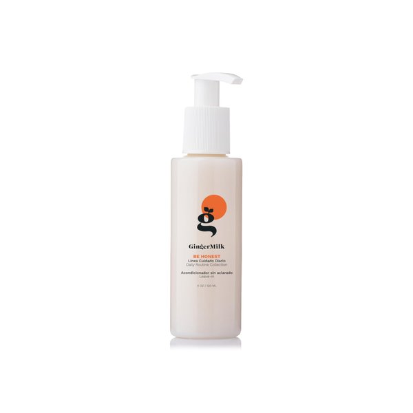 Ginger Milk Leave-in conditioner for all hair types. Enriched with botanical oils to boost shine and manageability. Controls frizz. | BE HONEST (4 fl oz.)