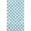 Amscan Blue French Quarter 7 Disposable 2 Ply Paper Guest Towels Tableware, 8 x 4.5, Blue/White