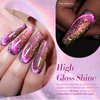 Born Pretty 9D Cat Magnetic Eye Gel Nail Polish Reflective Glitter Holographic Magnetic Gel Polish 4PCS Manicure and Nail Art DIY at Home