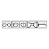 Boost Eyewear 6 Pack Reading Glasses, Traditional Black Frames, for Men and Women, with Comfort Spring Loaded Hinges, Black, 6 Pairs (+1.50)