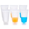 BENECREAT 30 Pack 5ml Clear Squeezable Sample Tubes Refillable for Lotion Facial Cleanser and Other Beauty Product