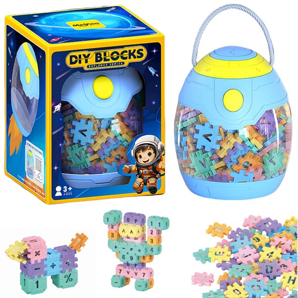 SOPHIYAYA DIY Building Blocks for Toddlers & Kids 260 Pcs Toy Building Sets – STEM Building Toys –Interlocking Building Blocks for Toddlers and Kids