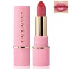 BEUKING Diamond Nude Lipstick, Matte Glitter Lip Gloss, Metallic Long Lasting Waterproof Moisturizing Lip Stain, Fine Shimmer Silky Full-Coverage Lip Tint for Lip Make up (03# Cherry Plum, 0.13 oz)