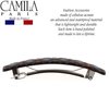 Camila Paris CP2631 French Hair Barrette Clip for Girls, Tortoise Shell, Rubberized Metal Closure Strong Hold Grip Hair Clips for Women, No Slip Durable Styling Girls Hair Accessories, Made in France