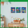 SNEILJOY 3 Packs Paint by Numbers Kit for Kids, DIY Acrylic Oil Painting Paint by Numbers Kits on Canvas, Drawing Paintwork for Home Decor