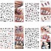 Snake Nail Art Stickers Decals Nail Art Supplies 3D Self Adhesive Nail Stickers Dark Skull Heart Cupid Angel Lips Ghost Nail Decals for Acrylic Nails Designs Manicure Tips Decoration (6 Sheets)