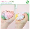 MEIEST 4 PCS Colorful Mesh Grape Stress Balls,Squeeze Color Change Ball Fidget Toy,Stress Relieve Sensory Balls,Stretchy Toys,Hand Exercise Bouncy Balls