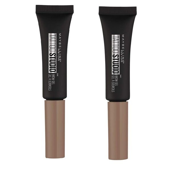 Pack of 2 Maybelline New York Tattoo Studio Waterproof Brow Gel, Soft Brown 255