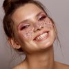MAEPEOR Chunky Face Body Glitter Gel 19 Colors Mermaid Sequins Holographic Body Glitter Gel Long-Lasting Festival Makeup Glitter Paint for Face Body Hair Nails (30g, #008 Red)