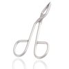 LAJA IMPORTS 1pcs Silver Professional Stainless Steel Scissor Handle Tweezers Shape Tool 'Eyebrow Beauty Nose Hair Clip Tweezer Remover Brow Trimmer For Women Girl
