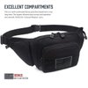 LIVANS Concealed Carry Fanny Pack Holster, Tactical Conceal Pistol Bag Mens Gun Carry Concealment Holster Fits 1911 and G 17,19,20,21 Fits up 55" in Waist Free U.S Flag Patch
