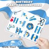 100 PCS Argentina Soccer Flag Temporary Tattoos Themed Birthday Party Decorations Supplies Decor Favors Football Blue Argentinian Tattoo Stickers Gifts For Game Boys Girls Class School Prizes Carnival
