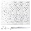 975Pcs Face Gems Self Adhesive Pearl Stickers for Crafts Festival Jewels, Hair Gems, Stick on Rhinestone Stickers for Hair Face Makeup Nail Cell Phone Decor 4 Sizes 3/4/5/6 mm(White)