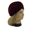 5 Velvet Women Stretchy Turban Chemo Cap Bennie Head Wrap Headwear (5 Velvet)