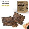 Aroma Depot Raw African Black Soap 1 lb. 100% Natural Raw Soap for Acne, Eczema, Psoriasis, Scar Removal Face And Body Wash. Handmade