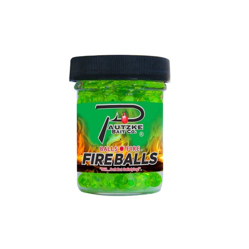 PAUTZKE'S Fishing Bait Fire Balls, Chartreuse/Garlic, 1.65 oz