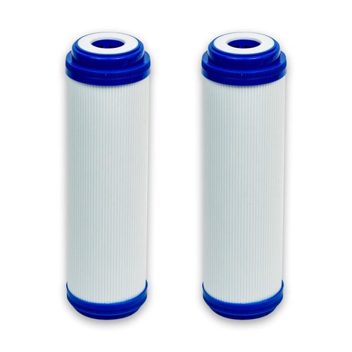 CFS – 2 Pack Carbon Filters, Granular Activated Water Filter with Coconut Shell for Clean Water at Home – Remove Bad Taste & Odor – Whole House Replacement Water Filter Cartridge, 10’’ Inch, White