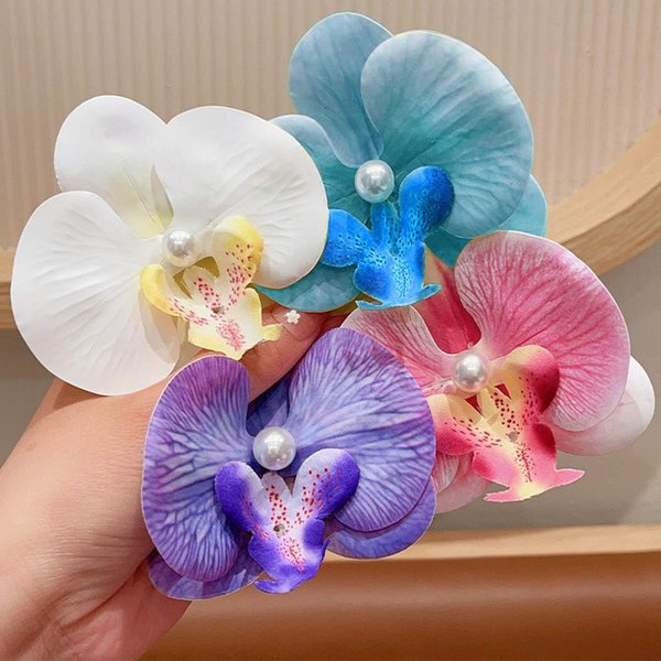 BARTOSI Flower Hair Clips Hawaiian Floral Hair Barrettes Beach Floral Hair Pins Hair Accessories for Women and Girls (Pack of 4)