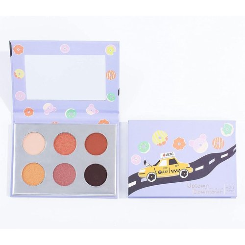 M2U NYC Eyeshadow Palette, Eye Shadow, Makeup Palette, Eye Shadow Palette Makeup, Makeup Palettes, 6 Tones/Shades, Multiple Colors from Nude to Bold (Warm Neutrals)