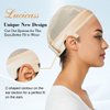 lucicass Wig Cap Wig Grip Cap for Keeping Wigs in Place Non Slip Wig Cap with Velvet Wig Grip Band Make Your Wig Be Glueless Wig Caps for Women(Nude)