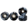 RACOFSB Fingerboard Wheels with Bearing CNC Lathed Swirl Color New Material (Black mix)